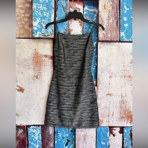 Vintage Formula X Black and Silver Mini Dress. Size s